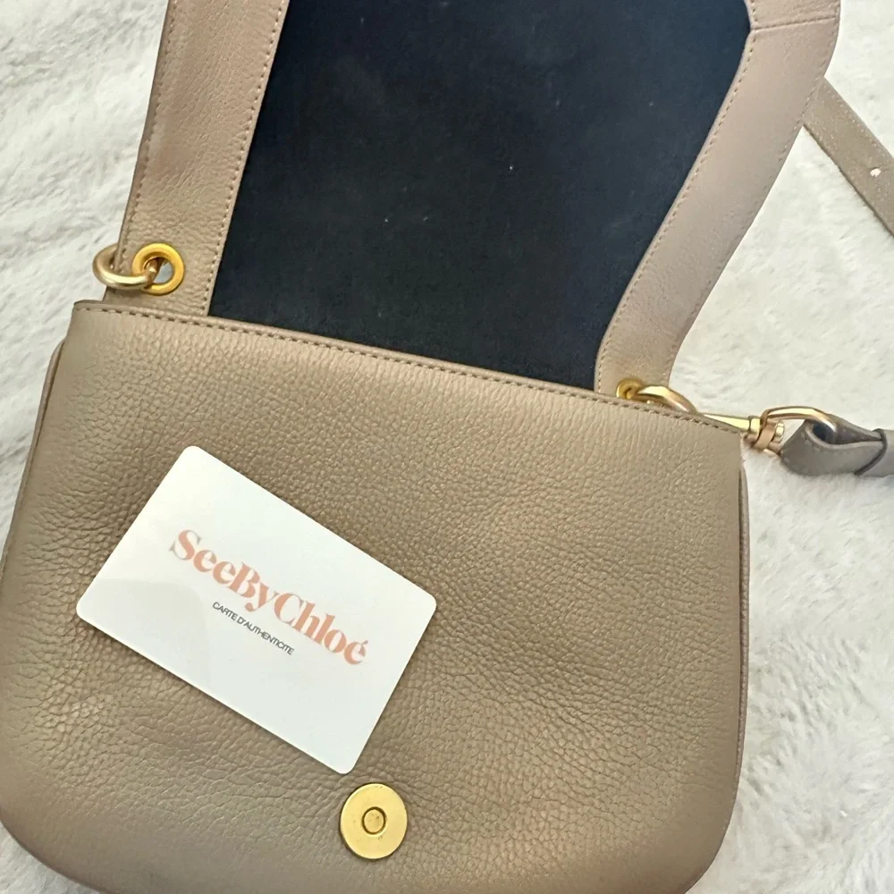 NWOT See by Chloé Hana Small Leather & Suede Crossbody - Picture 5 of 5